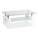Kasvo ISA (LISA) BASIC II konferenční stůl 110x60 (S) sklo / noha barva bílá lakovaná