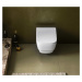 Sapho Závěsné WC BELLO Rimless s podomítkovou nádržkou a tlačítkem Schwab, bílá - SET(T02-2113-0