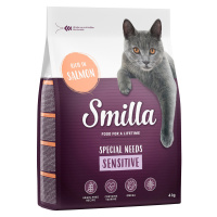 Smilla Adult Sensitive s lososem bez obilovin - výhodné balení 20 kg (5 x 4 kg)