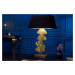 LuxD 27666 Designová stolní lampa Rashid 78 cm černo-zlatá