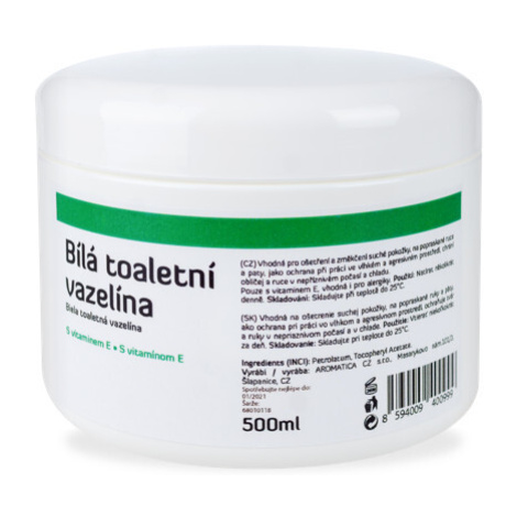 AROMATICA Bílá toaletní vazelína s vit.E 500ml