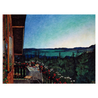 Obrazová reprodukce Summer Nights (Romantic Terrace over the Water) - Harald Sohlberg, (40 x 30 
