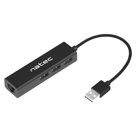 Natec Dragonfly rozbočovač 3x USB 2.0 HUB + RJ45