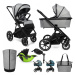 MUUVO  - Kočárek kombinovaný Slick 2.0 set 2v1 Light grey + KIDDY Evoluna i-size 2 + základna