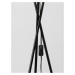 NOVA LUCE stojací lampa RETRO černé stínidlo černý kov E27 1x12W 230V IP20 bez žárovky 9050160