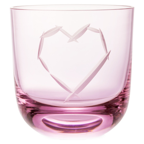 Rückl designové sklenice na vodu Pink Collection Crystal Glass Pink