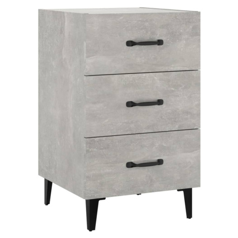 vidaXL Noční stolek betonově šedý 40 x 40 x 66 cm kompozitní dřevo