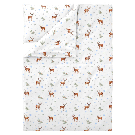 Livarno® Ložní povlečení z jemného flanelu 140 x 200 cm, 70 x 90 cm (jelen)