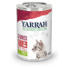 Yarrah Bio kousky 6 x 405 g - bio kuře & bio hovězí s bio kopřivou & bio rajčaty v omáčce