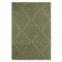 Mint Rugs - Hanse Home koberce AKCE: 80x150 cm Kusový koberec Retro 105199 Forest Green, Cream -