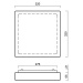 OSMONT 55312 LIBRA 1 stropní/nástěnné skleněné svítidlo bílá IP44 2x40W E27 HF