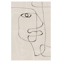 Ilustrace Abstract Face No1., THE MIUUS STUDIO, 26.7 × 40 cm