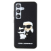 Hard obal na Samsung Galaxy S24 5G Karl Lagerfeld Black 3D Rubber Karl and Choupette