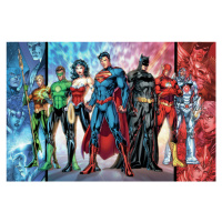 Umělecký tisk Justice League - United, 40 × 26.7 cm