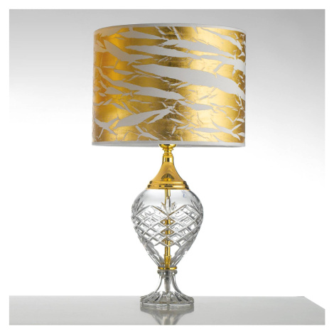 Cremasco Stolní lampa Belle Epoque, 59 cm zlatá