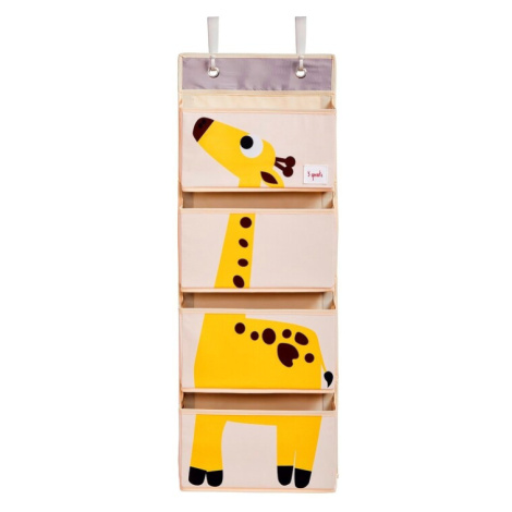 3 SPROUTS - Závěsný organizér Giraffe Yellow