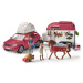 Schleich 42535 Dobrodružné auto s přívěsem a koněm