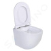 Kielle Gaia Závěsné kompaktní WC se sedátkem SoftClose, Rimless, bílá 30115001