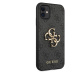 Zadní kryt Guess PU 4G Metal Logo GUHCN614GMGGR pro Apple iPhone 11, šedá