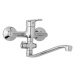 JB Sanitary Finery F10 37 40 - Nástěnná umyvadlová a sprchová baterie 150 mm, otočný přepínač, b