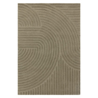 Khaki vlněný koberec 200x290 cm Hague – Asiatic Carpets