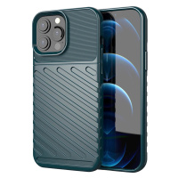 Thunder Case flexibilní pancéřový kryt pro iPhone 13 Pro Max zelený