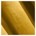 Dekorační velvet závěs s kroužky MELANI mustard/hořčicová 215x250 cm (cena za 1 kus) MyBestHome