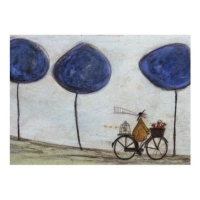 Umělecký tisk Sam Toft - Freewheelin' with Joyce Greenfields and the Felix 4, 50 × 40 cm