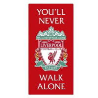 FotbalFans Osuška Liverpool FC, 100% bavlna, design YNWA, červená, 140 × 70 cm