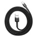 Lightning USB kabel Baseus Cafule 1,5A 2m (šedý/černý)