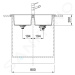 FRANKE Sirius 2.0 Tectonitový dřez S2D 620-86, 860x500 mm, černá 143.0637.161