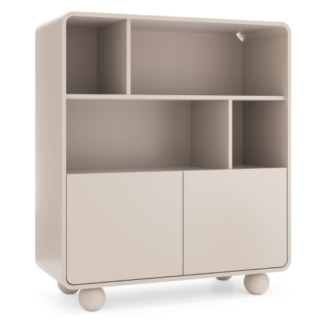 Nízká knihovna se skříňkou Albion RG108, kašmírová Piaski