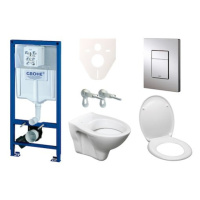 Cenově zvýhodněný závěsný WC set Grohe do lehkých stěn / předstěnová montáž+ WC S-Line S-line Pr