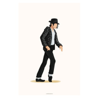 Ilustrace Moonwalk, Nour Tohme, 26.7 × 40 cm