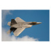 Fotografie F22 Raptor Jet Fighter flying in the sky, JohnnyPowell, (40 x 26.7 cm)