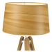 Aluminor Stolní lampa Essence LT, stínidlo dřevo-bavlna