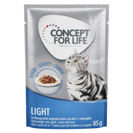 Výhodné balení Concept for Life 48 x 85 g - Light Cats v omáčce