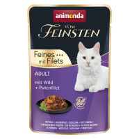 Výhodné balení animonda Vom Feinsten Adult 36 x 85 g - zvěřina + krůtí filety