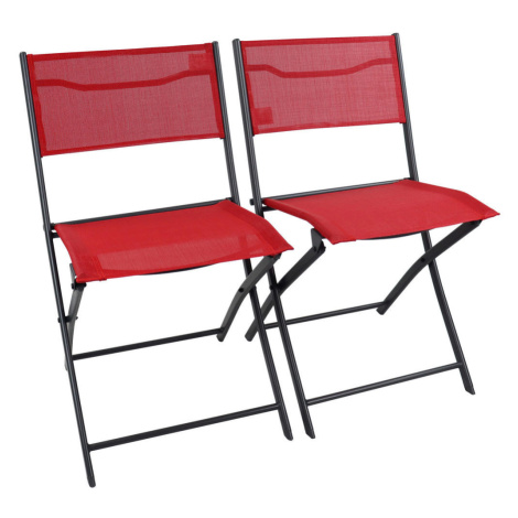 Červené zahradní židle