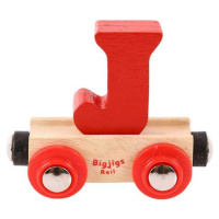 Bigjigs Rail Vagónik dřevěné vláčkodráhy - Písmeno J