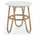 Kulatý konferenční stolek v bílo-přírodní barvě ø 50 cm Jalaja - Tomasucci