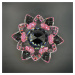 Křišťálové sklo - Lotosový květ Premium, Růžová