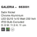 NOVA LUCE bodové svítidlo GALERIA nikl satén chromovaný hliník GU10 2x10W IP20 bez žárovky 66300