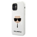 Karl Lagerfeld KLHCP12SSLKHWH hard silikonové pouzdro iPhone 12 Mini 5.4" white silicone Karl`s 