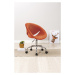 Čalouněná židle na kolečkách celeste - oranžová