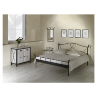 Kovová postel Modena Rozměr: 90x200 cm, barva kovu: 10B kovář. stříbrná pat.