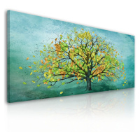 Obraz na plátně WOOD COLOR L různé rozměry Ludesign ludesign obrazy: 120x50 cm