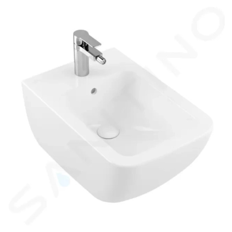 VILLEROY & BOCH Venticello Závěsný bidet, s 1 otvorem pro baterii, CeramicPlus, alpská bílá 4411