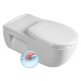 Sapho HANDICAP závěsná WC mísa prodloužená, Rimless, 37x70 cm, bílá