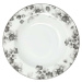 Hluboké porcelánové talíře v bílé a světle šedé barvě v sadě 6 ks ø 22 cm Foliage gray – Villa A